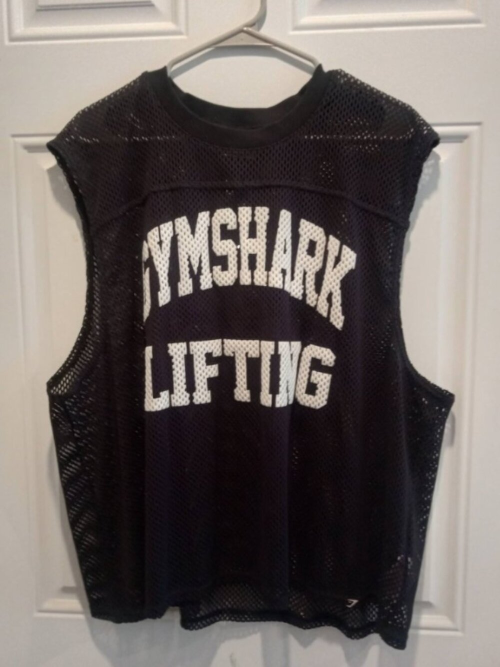 Gymshark Mesh Oversize Tank Top Black XL